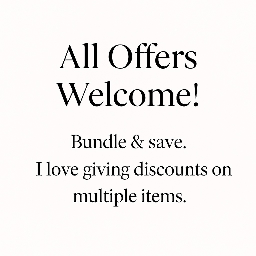 All Offers Welcome | Bundle to Save!